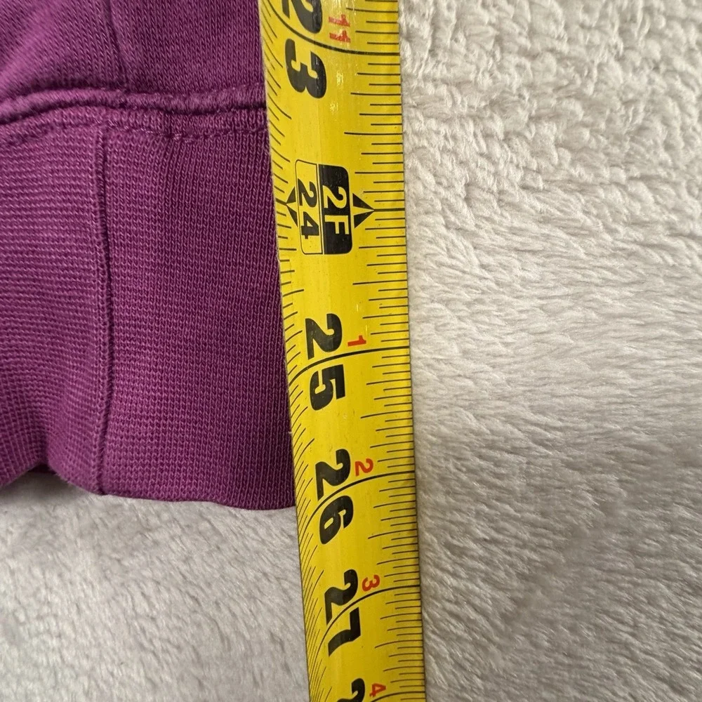 Nike Womens Fleece Jogger Sweatpants Purple Magenta Embroidered Logo‎ Size Large